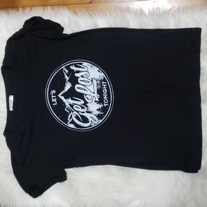 Black "Let's Get Lost" TSHIRT